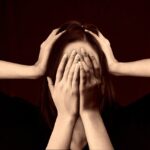 woman, face, bullying